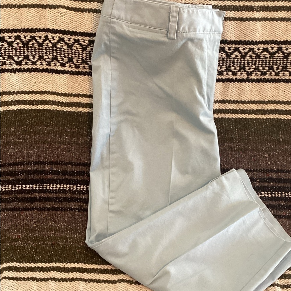 Liz Claiborne Liz Wear cropped ankle pants-Sz 8-Blue@15